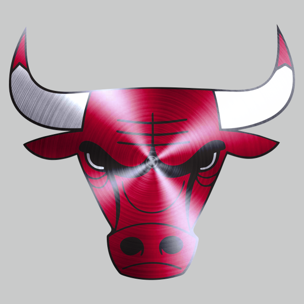 Chicago Bulls Stainless steel logo vinyl decal